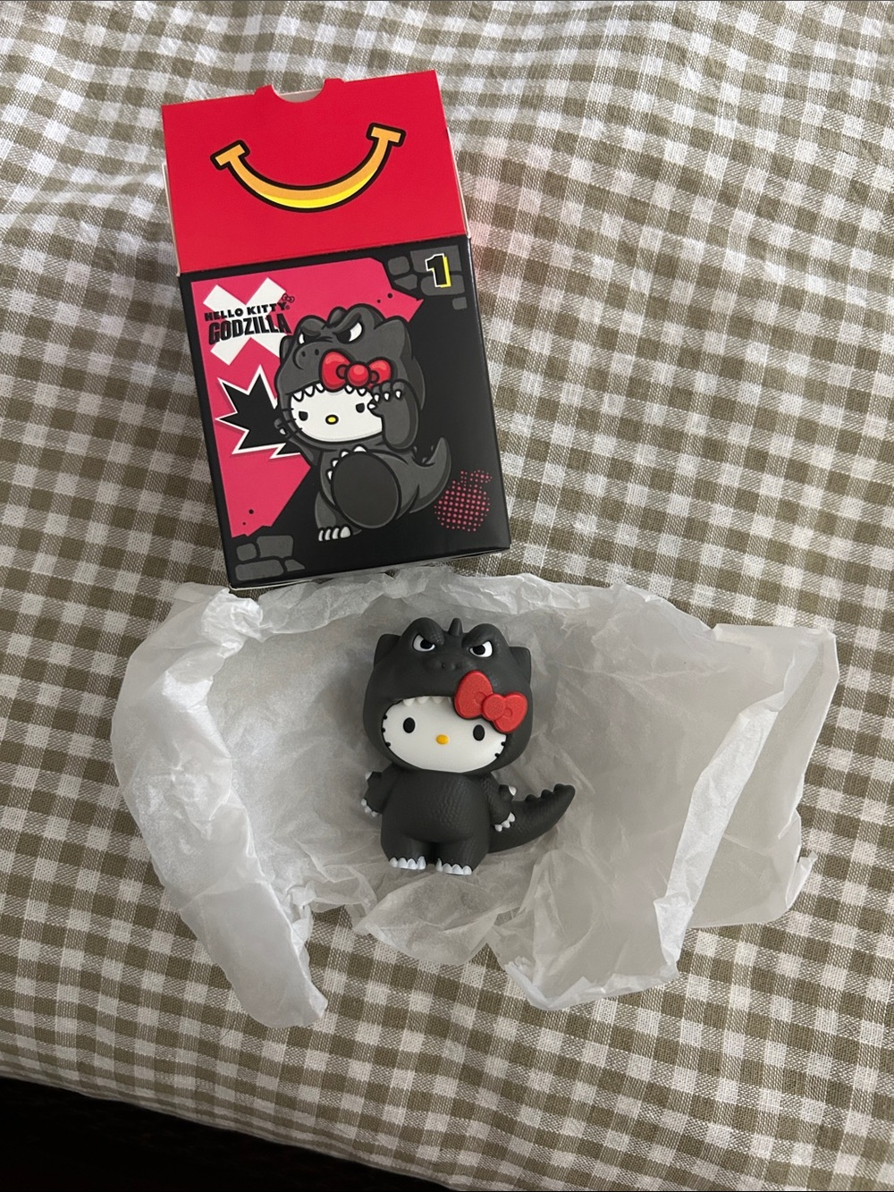 Hello Kitty Godzilla Happy Meal Toy Brand New In Box